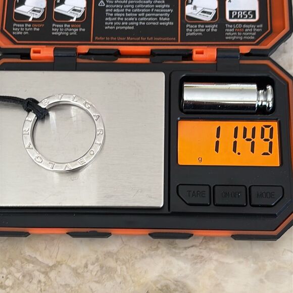 BVLGARI 925 Sterling Silver Key Ring / Pendant - Picture 7 of 11